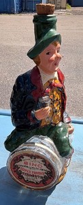 Vintage John Gross & Co. Figural Decanter Bottle