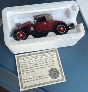 Classic Die-Cast Convertible Car Replica w COA