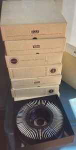 Lot of 8 Vintage Kodak Carousel Slide Trays with Original Boxes