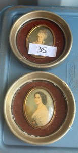 Vintage 1940-1960 Cameo Creatiom portrait mini wall hangings