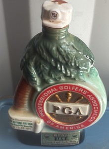 vintage 1971 Jim Beam Commemorative Whiskey Decanter 53rd PGA Championship