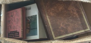 Vintage Box Lot of Books & Photo Albums