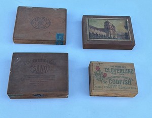 vintage cigar boxes