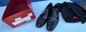 Cole Haan Carnegie Black Patent Leather Dress Shoes Mens Size 10M