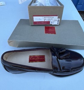 Cole Haan City Pinch Shawl Bow Loafers  Womens Size 10D Burgundy  New in Box
