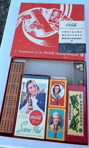 Vintage 1960s Coca-Cola Remembrance of the Refreshing Sixties Game Set