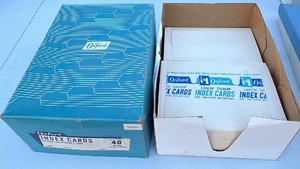 Vintage Oxford 4x6 Lenox Grade Index Cards  Two Partial Boxes
