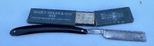 Antique James Holmes & Co. Sheffield Straight Razor with Original Box
