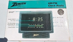 Zenith AMFM Clock Radio in Box