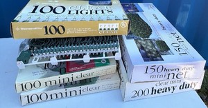 Vintage Clear Mini Christmas Light Lot  650 Lights Total