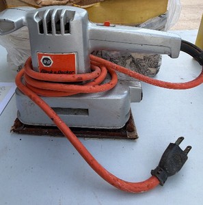 Vintage Black & Decker Electric Finishing Orbital Sander  Metal Body