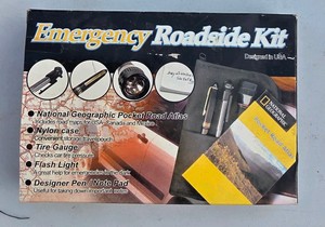 vintage 1990s emergency roadside kit