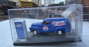 1954 Chevy panel van brand new Pepsi branded with gas pump