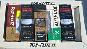 Mixed Golf Ball Lot in Top-Flite Boxes  Top-Flite, Spalding & More