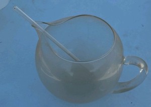 vintage glass pitcher