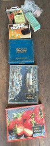 Vintage Games & Collectible Puzzles Lot - Tolkien Fellowship of the Ring, Springbok & More