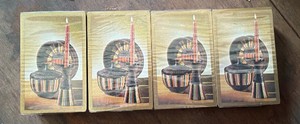 Lot of 10 Vintage Candle Holders in Original Boxes (New Old Stock)
