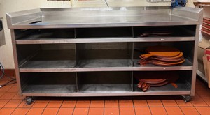 Stainless Steel Rolling Prep table-75W