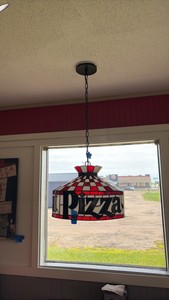 Pizza Hut hanging light fixture 17 1/2” diameter