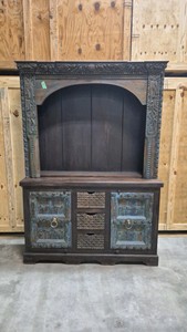 rustic display cabinet