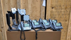 telephones and monitor stands