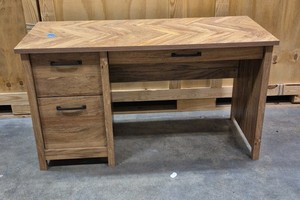 Chevron pattern desk