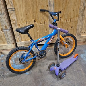 bicycle and scooter