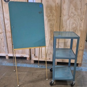 cart and easel