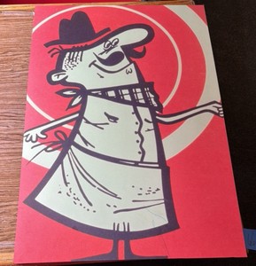 Pizza Hut Pete Mascot sign 30 x 20