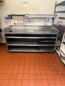 Stainless Steel Rolling Prep table