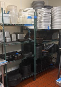 (2) Metro NSF 4-tier Wire Racks, 35 14w