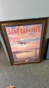 Vintage western express framed poster