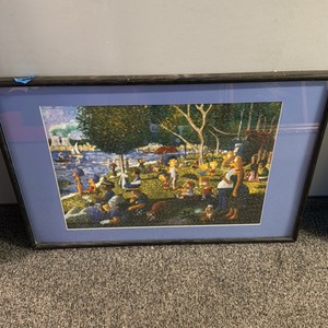 Simpson puzzle framed