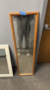 wooden floor length mirror