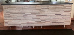 9 Foot Wood POS Counter