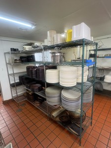 Connected NSF 5-tier wire racks