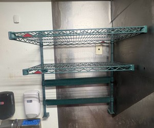 NSF wall-mounted wire rack