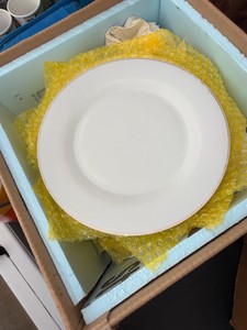 Royal Norfolk Gold Trim Dinner Plates  Set of Approx. 24