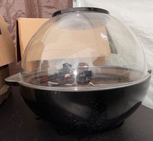 Electric Hot Air Popcorn Popper with Clear Dome Lid