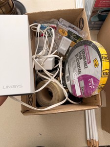 Electrical & Networking Supply Lot  Linksys, Lutron, GFCI Outlet, Hardware & Accessories