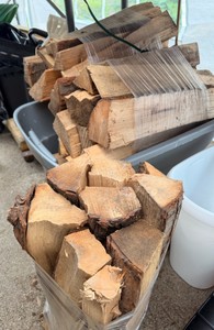 Lot of Fire wood - Bin Included.