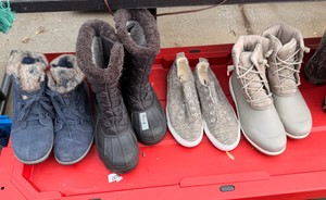 Lot of 4 Womens Footwear   Sperry Boots, Winter Boots, Casual Slip-Ons & More