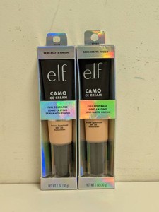 (2) NEW E.L.F. CAMO CC CREAM BROAD SPECTRUM SPF30 (-LIGHT 250 W-)