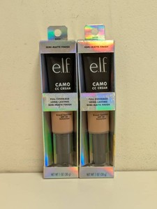 (2) NEW E.L.F. CAMO CC CREAM BROAD SPECTRUM SPF30 (-TAN 415 C-)