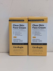(2) NEW GEOLOGIE CLEAR SKIN FACE CREAM