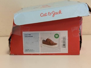 CAT & JACK KIDS CALVIN SNEAKERS SIZE 10 BROWN