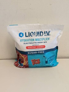 NEW LIQUID I.V. ELECTROLYTE DRINK MIX RING POP CHERRY 30CT