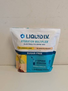 NEW LIQUID I.V. ELECTROLYTE DRINK MIX LEMON LIMEWHITE PEACH 30CT