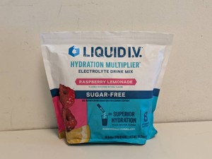 NEW LIQUID I.V. ELECTROLYTE DRINK MIX RASPBERRY LEMONADE 30CT