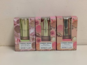 (3) NEW WINKY LUX CHEEKY ROSE LIQUID HIGHLIGHTERBLUSH